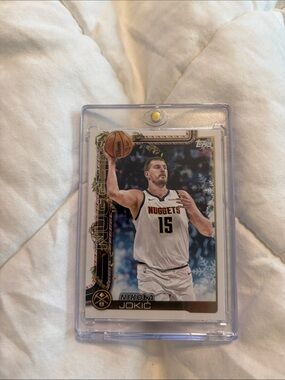 Topps Nikola Jokic Nuggets Card - White and Blue